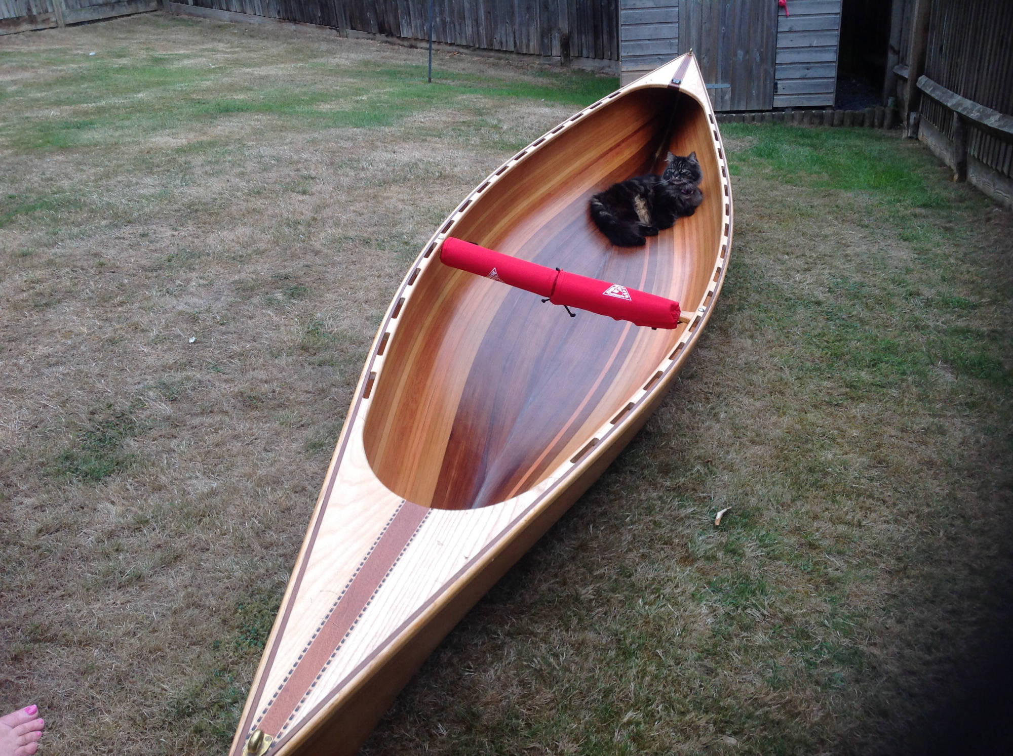 Kayak built by Barry Biddlecombe
