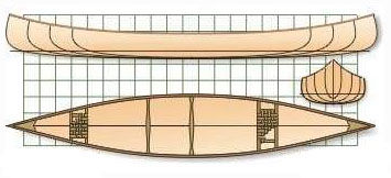 Diagram of Nomad 17 Canoe