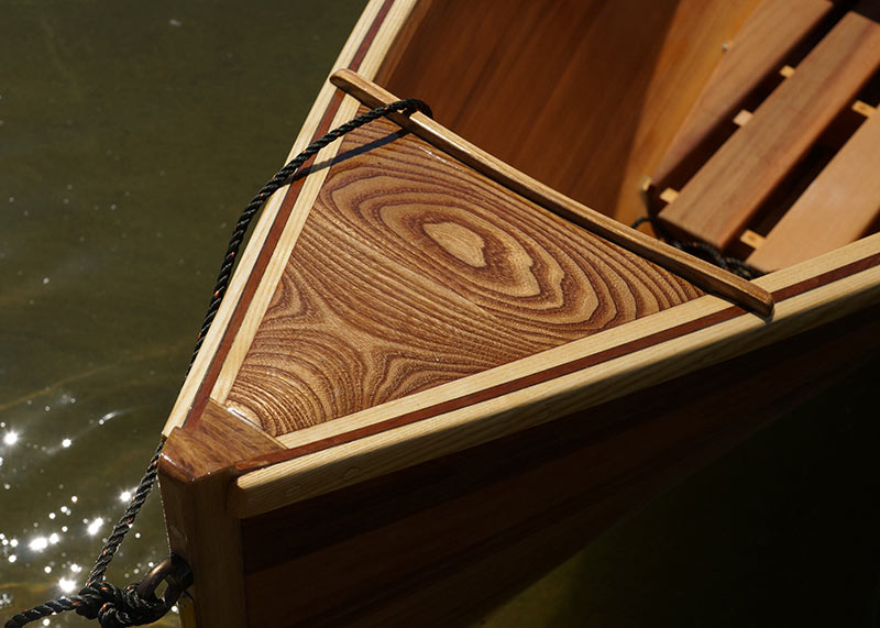 Bow deck of Whitehall Rowing Skiff